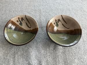 Set of 2 Clement Studio Art Pottery Glazed Bowls 6.5 In Clayworks Stoneware